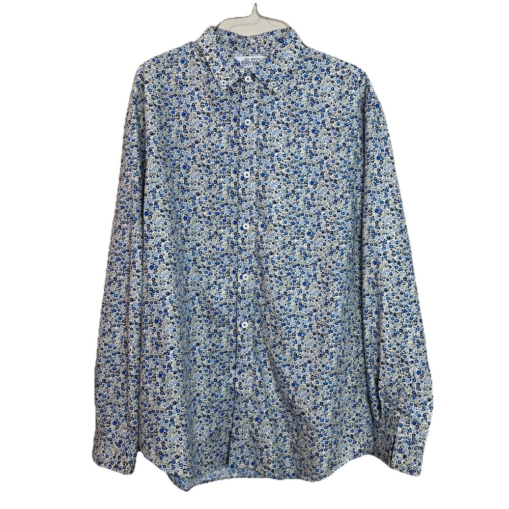 Nick Graham Everywhere Floral Slim Fit Long Sleeve Button Up Shirt‎ Men's Large